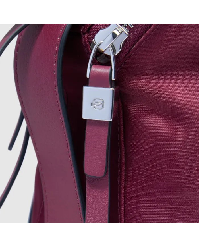 Piquadro Shopping bag in pelle Lyra Bordeaux