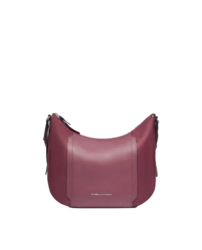 Piquadro Borsa nylon e pelle Lyra Bordeaux