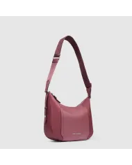 Piquadro Borsa nylon e pelle Lyra Bordeaux