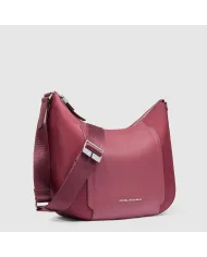 Piquadro Borsa tessuto e pelle Lyra Bordeaux