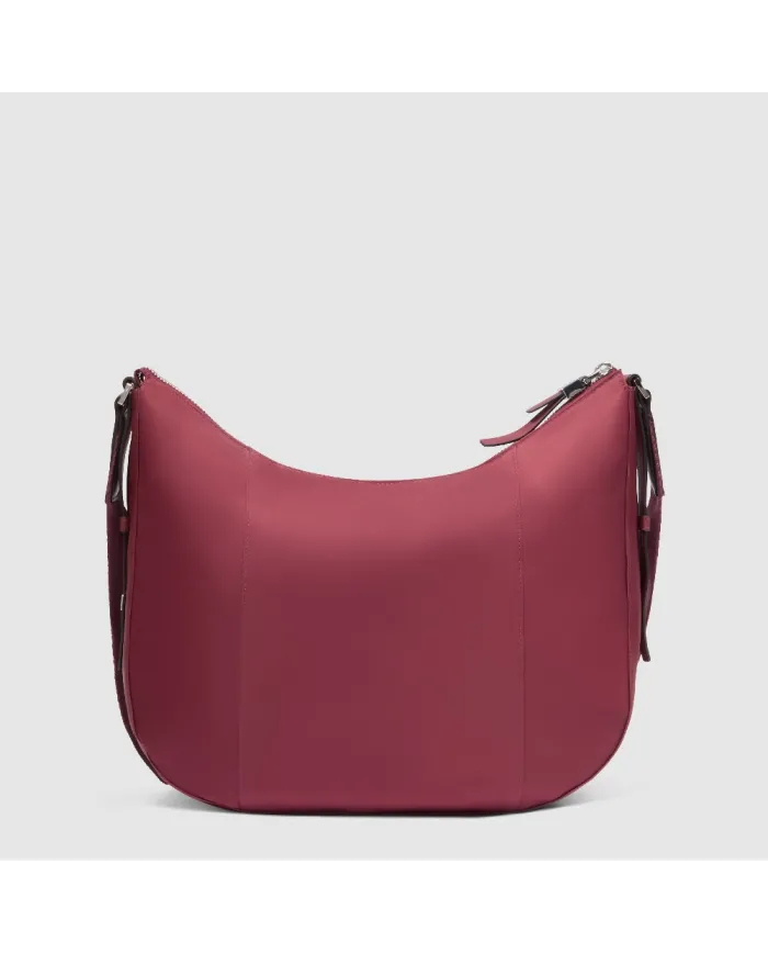 Piquadro Borsa tessuto e pelle Lyra Bordeaux