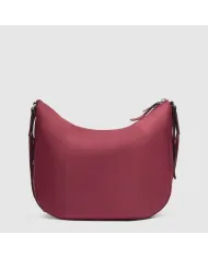 Piquadro Borsa tessuto e pelle Lyra Bordeaux