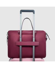 Piquadro Cartella tessuto pelle pc 15" Lyra Bordeaux