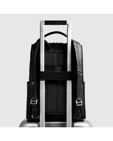 Piquadro Zaino pelle porta pc 14" Patricia Nero