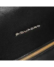 Piquadro Zaino pelle porta pc 14" Patricia Nero