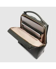 Piquadro Zaino pelle porta pc 14" Patricia Verde