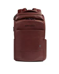 Piquadro Zaino in pelle porta pc 13,3 Key Words Marrone