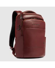 Piquadro Zaino in pelle porta pc 13,3 Key Words Marrone