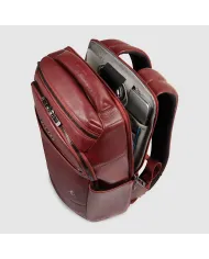 Piquadro Zaino in pelle porta pc 13,3 Key Words Marrone