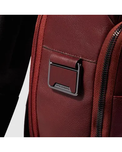 Piquadro Zaino in pelle porta pc 13,3 Key Words Marrone