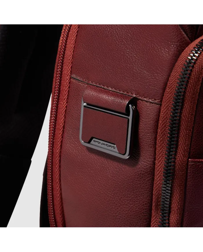 Piquadro Zaino in pelle porta pc 13,3 Key Words Marrone