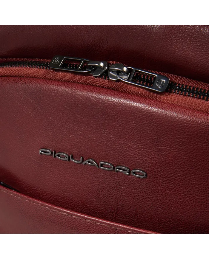 Piquadro Zaino in pelle porta pc 13,3 Key Words Marrone