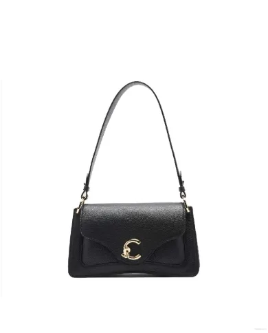 Coccinelle Borsa pelle martellata C-me medium Nero