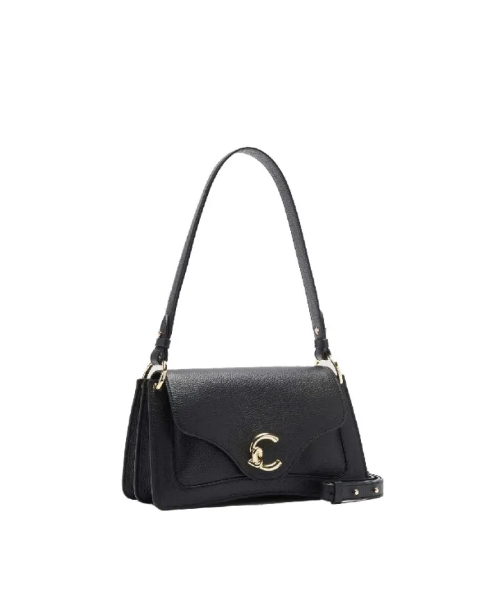 Coccinelle Borsa pelle martellata C-me medium Nero