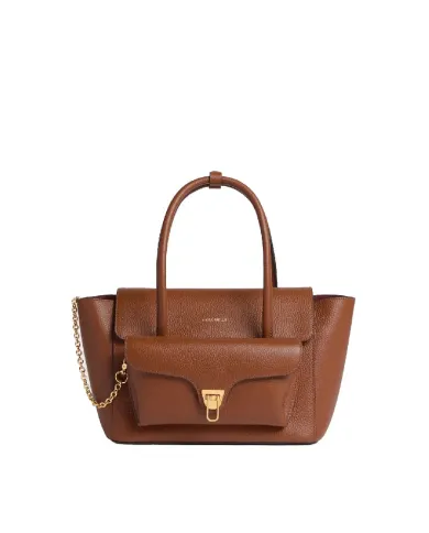 Coccinelle Borsa con pochette Double Beat medium Cognac