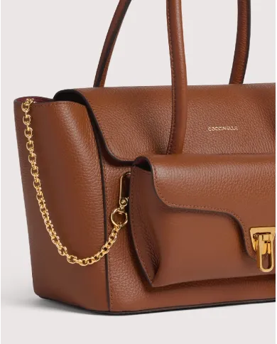 Coccinelle Borsa con pochette Double Beat medium Cognac