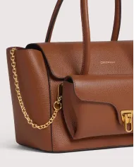 Coccinelle Borsa con pochette Double Beat medium Cognac