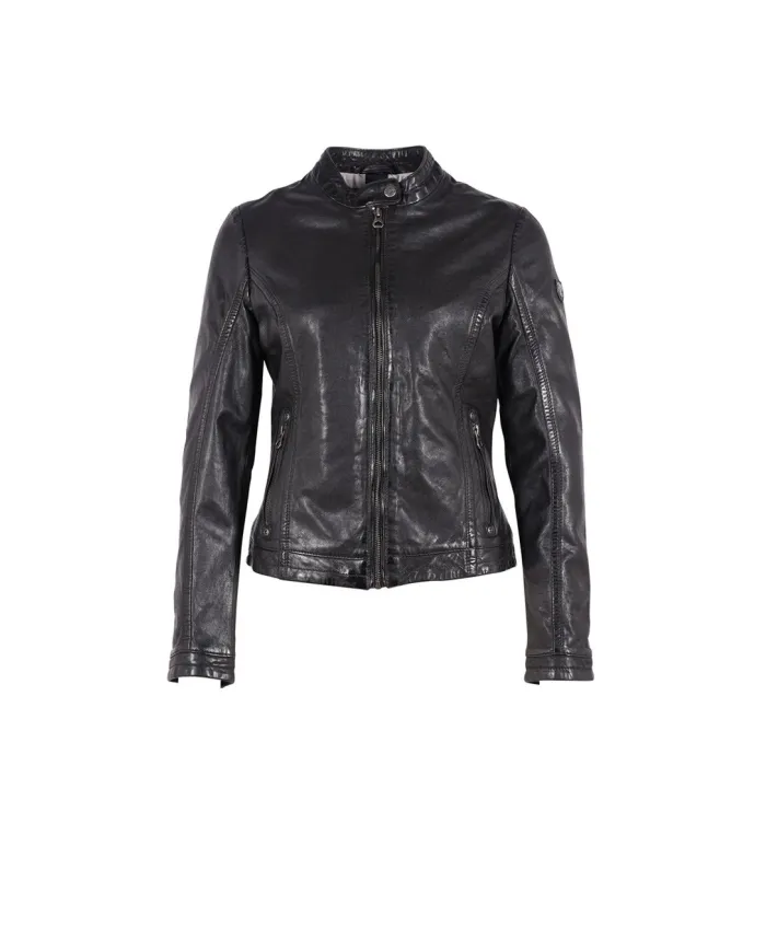 Gipsy Giubboto donna pelle.Nero