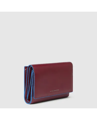 Piquadro Portafoglio medio Blue square Rosso
