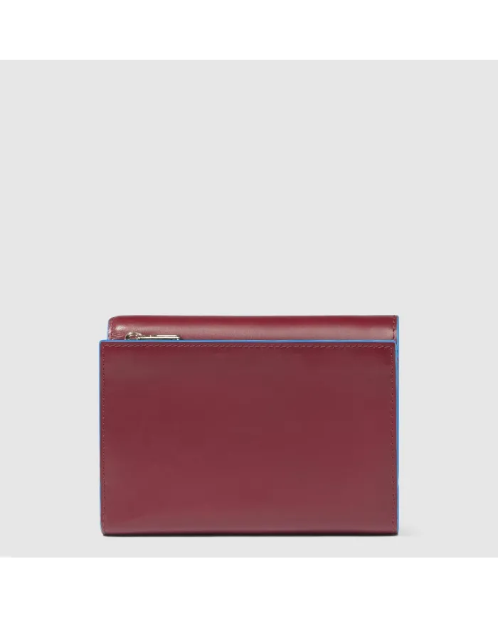 Piquadro Portafoglio medio Blue square Rosso