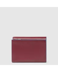 Piquadro Portafoglio medio Blue square Rosso