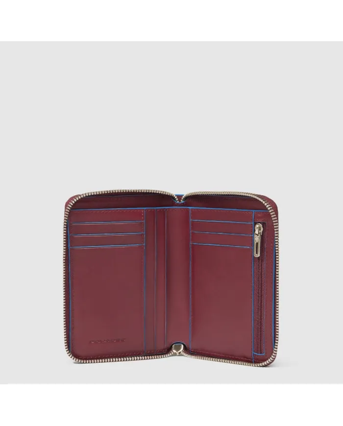 Piquadro Portafoglio piccolo Blue square Rosso