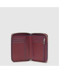 Piquadro Portafoglio piccolo Blue square Rosso