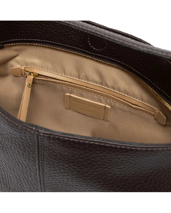 Gianni Chiarini Borsa a tracolla Natasha Testa moro Gianni Chiarini Borsa a tracolla Natasha Testa moro