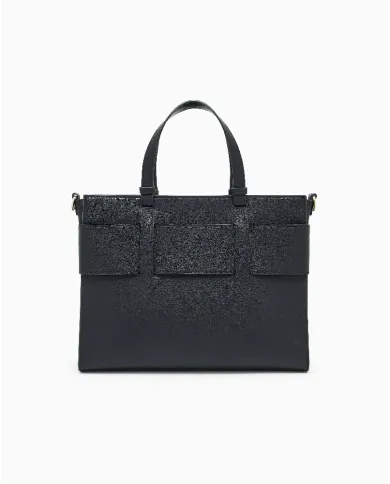 Armani Exchange Borsa a mano grande Nero