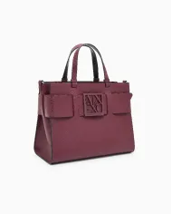 Armani Exchange Borsa a mano grande Bordeaux