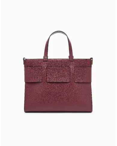 Armani Exchange Borsa a mano grande Bordeaux