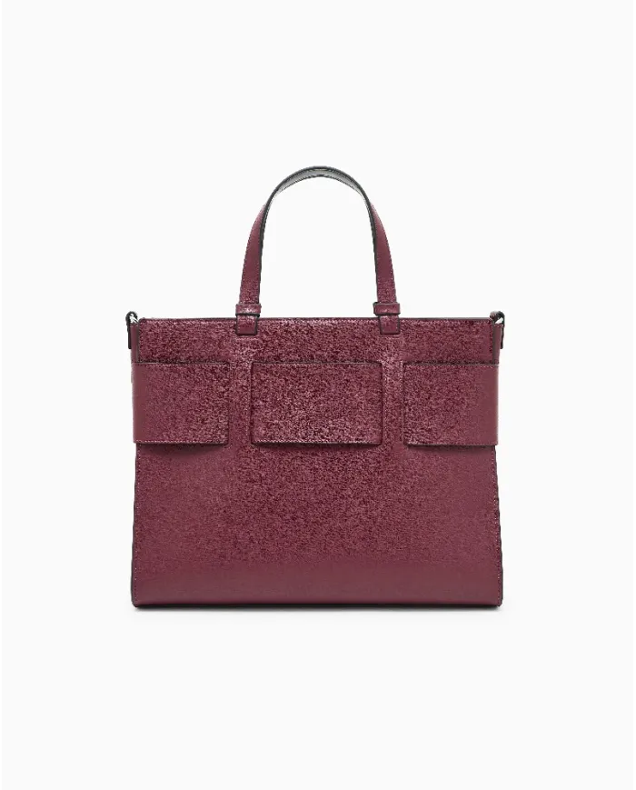 Armani Exchange Borsa a mano grande Bordeaux