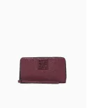 Armani Exchange Portafoglio donna con zip Bordeaux