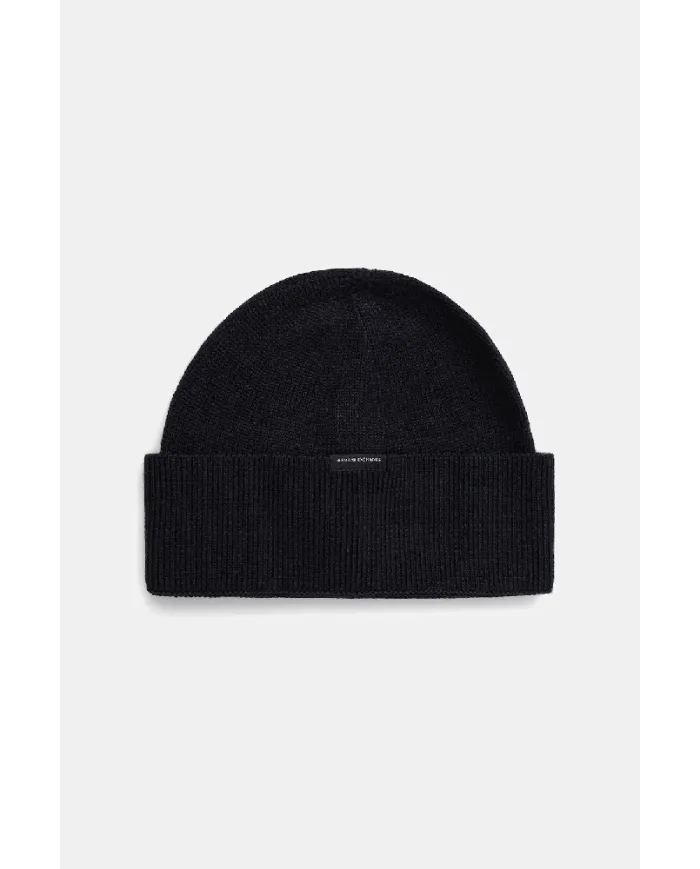 Armani Exchange Berretto uomo misto lana Blu
