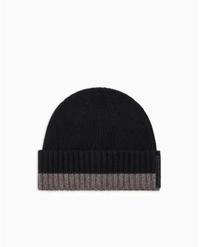 Armani Exchange Berretto uomo misto lana Nero