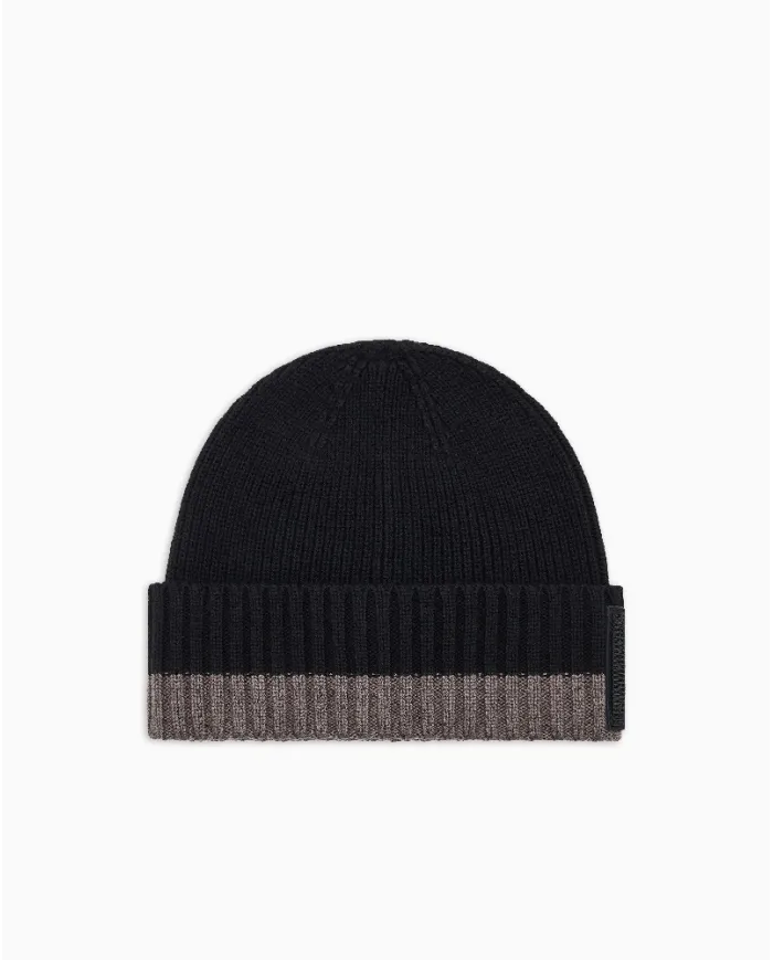 Armani Exchange Berretto uomo misto lana Nero