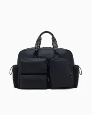 Armani Exchange Borsone in tessuto nylon Blu/Nero