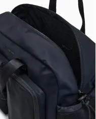 Armani Exchange Borsone in tessuto nylon Blu/Nero