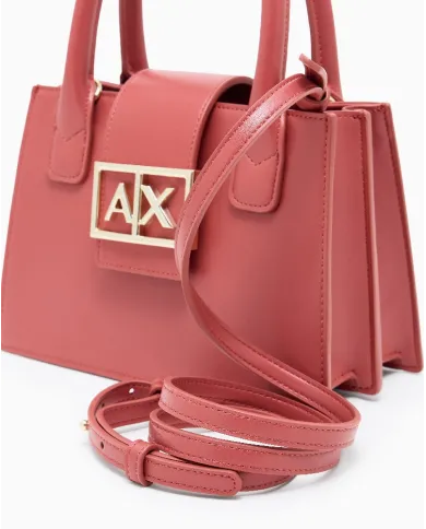 Armani Exchange Borsa a mano piccola Rosso Geranio