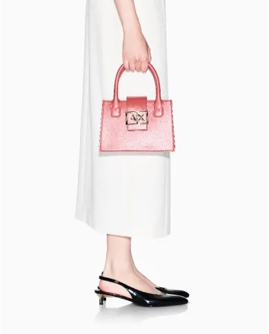 Armani Exchange Borsa a mano piccola Rosso Geranio