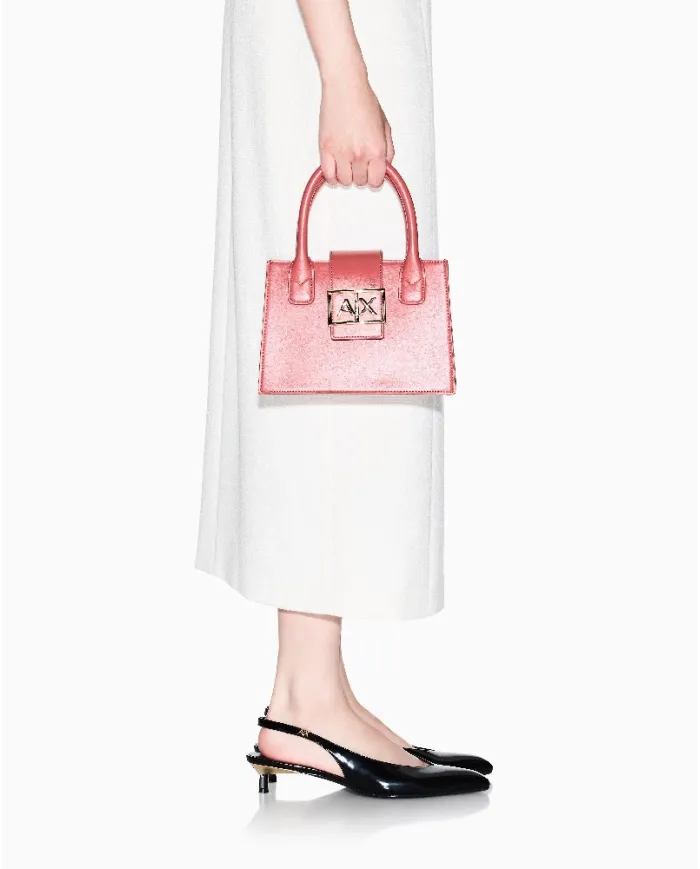 Armani Exchange Borsa a mano piccola Rosso Geranio