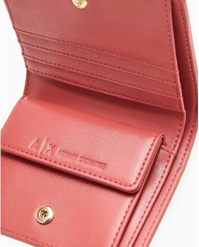 Armani Exchange Portafoglio piccolo donna Rosso Geranio