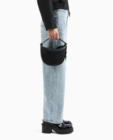 Armani Exchange Borsa a mano piccola Nero