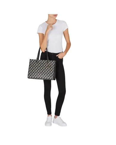 Armani Exchange Borsa grande logata Nero