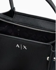 Armani Exchange Borsa a mano grande Nero