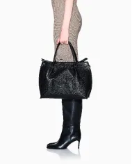 Armani Exchange Borsa a mano grande Nero