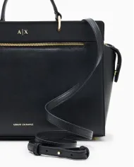 Armani Exchange Borsa a mano grande Nero