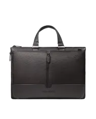 Piquadro Cartella tessuto pelle pc 15" Marcel Testa moro