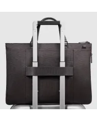 Piquadro Cartella tessuto pelle pc 15" Marcel Testa moro