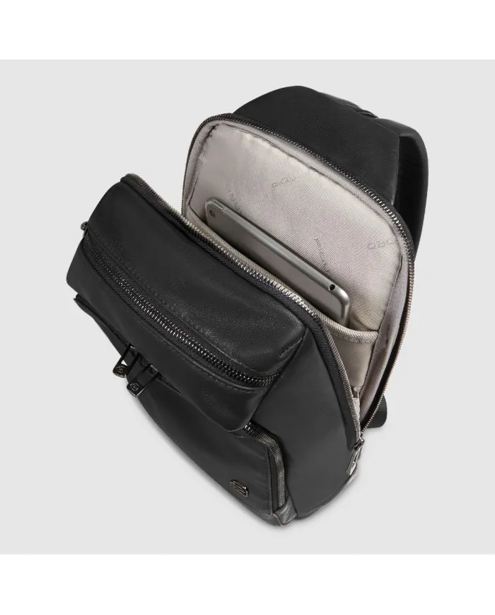 Piquadro Monospalla zaino Key Words Nero